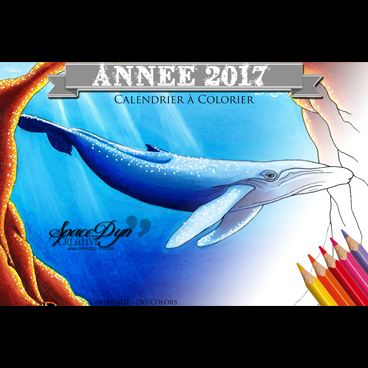 Calendrier 2017 à colorier